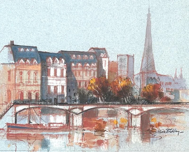 How to paint a Paris cityscape