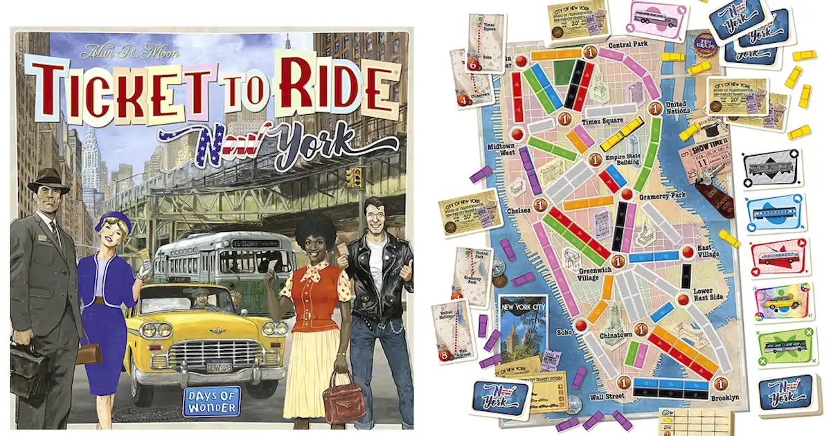 Ticket to Ride New York Board Game Ticket to Ride New York Board Game