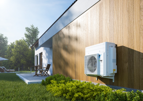 Daikin's hybrid systems work alongside a gas boiler