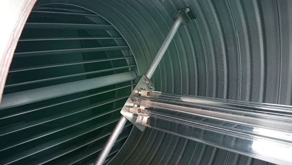 A JenAct UV Torpedo in-duct air disinfection unit