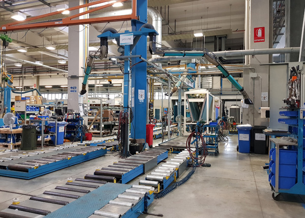 The new Clivet production line in Feltre, Italy