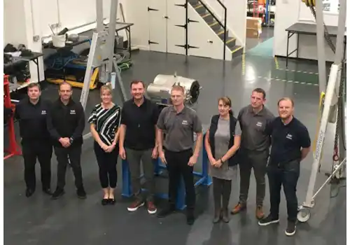 The move to new premises in Birkenhead has given SURE Solutions engineering and storage facilities, in addition to office space. From left, Rob Wharton, John Callan, Bryony Farr, Garry Shaw, Mark Parry, Joanne Kelly, Craig Costall and Craig Shaw The move to new premises in Birkenhead has given SURE Solutions engineering and storage facilities, in addition to office space. From left, Rob Wharton, John Callan, Bryony Farr, Garry Shaw, Mark Parry, Joanne Kelly, Craig Costall and Craig Shaw
