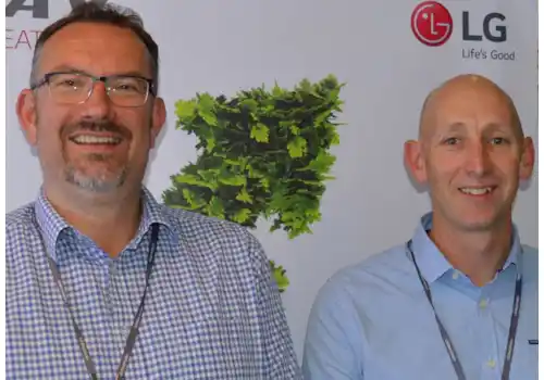 Andy Hooper and Alastair Kay of LG Andy Hooper and Alastair Kay of LG