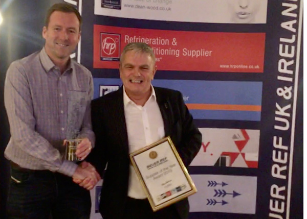 Paul Mottram of National Refrigerants, left, with John Billson