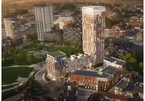 A computer-generated image of how Castle Park View will look A computer-generated image of how Castle Park View will look