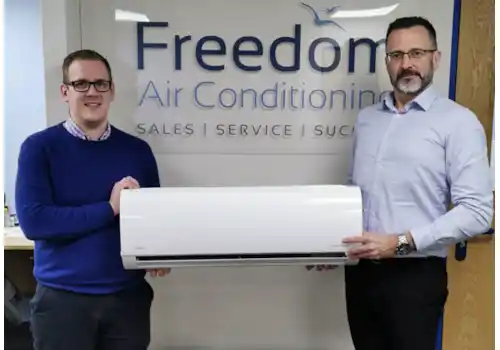 Sam Hughes and Gary Spicer of Freedom Air Conditioning Sam Hughes and Gary Spicer of Freedom Air Conditioning