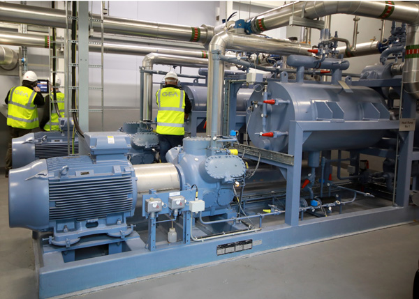 The GEA heat pump system installed at Aurivo in Killygordon