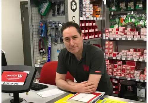 Jerry Hall manages all aspects of the air conditioning sales process at Wolseley Jerry Hall manages all aspects of the air conditioning sales process at Wolseley