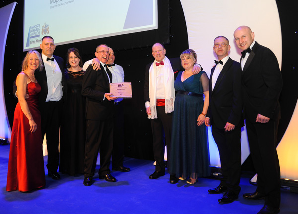 Klimatech collects the Small Business Award at the Mayor’s Business Awards in King’s Lynn