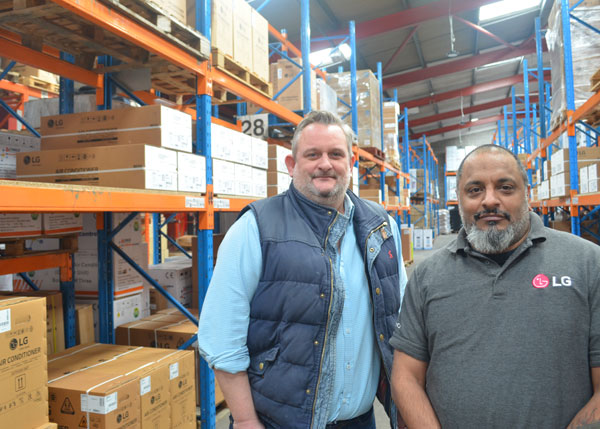 iXus MD Neil Desmier with, left, Technical Sales Manager Mike Carter