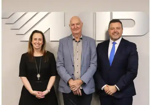 Managing Director Lou Frankland, outgoing Chairman Alan Pollard and Operations Director Bryan Bentley Managing Director Lou Frankland, outgoing Chairman Alan Pollard and Operations Director Bryan Bentley