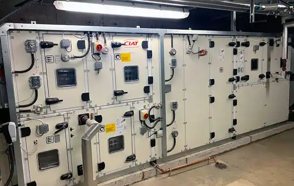 The ClimaCIAT Airtech unit serving the hospital audiology department The ClimaCIAT Airtech unit serving the hospital audiology department