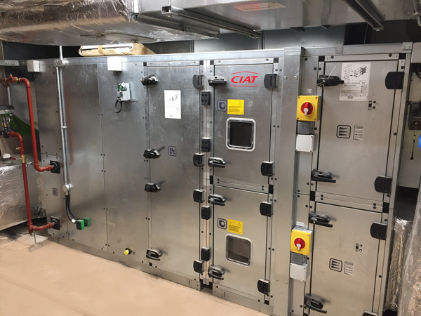 ClimaCIAT units on site at the University of Leicester