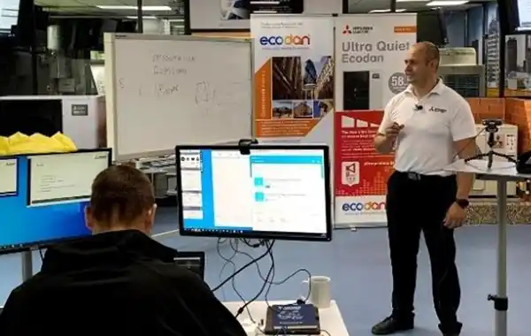 Feedback to Mitsubishi Electric's virtual training has been 'fantastic' Feedback to Mitsubishi Electric's virtual training has been 'fantastic'