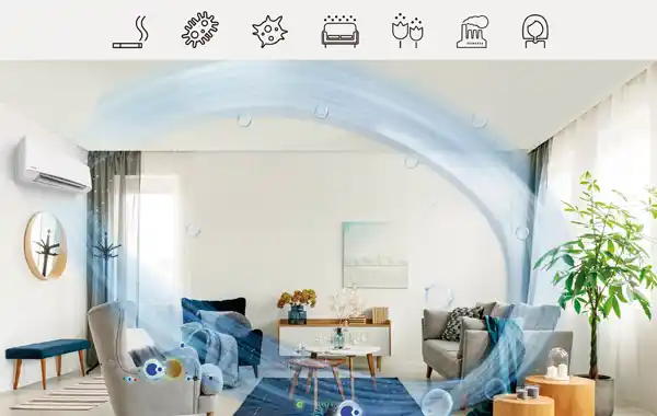 The nanoe X technology comes as standard in Panasonic’s residential Etherea air conditioning range  The nanoe X technology comes as standard in Panasonic’s residential Etherea air conditioning range