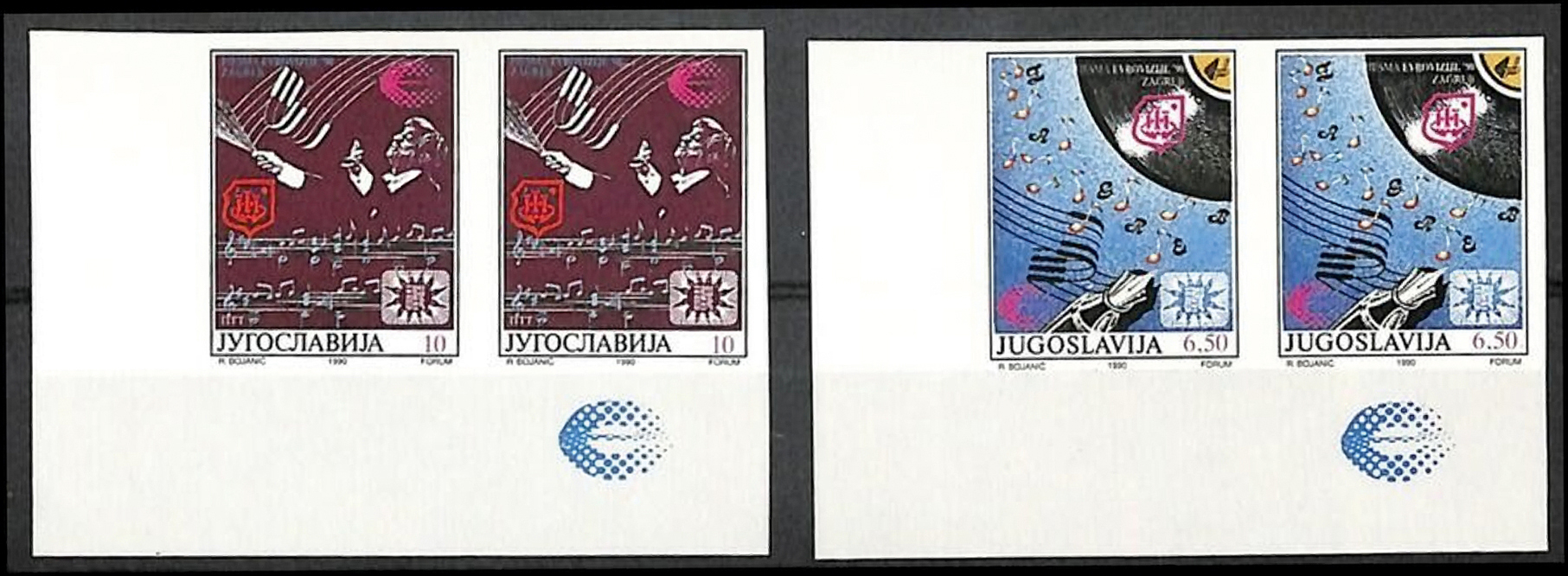 3 In 1990, Yugoslavia, was the first country to issue stamps for Eurovision