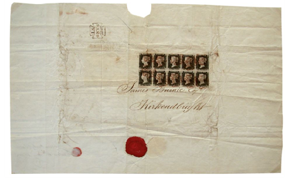 Kirkcudbright-Penny-Black-first-day-cover-30538.png