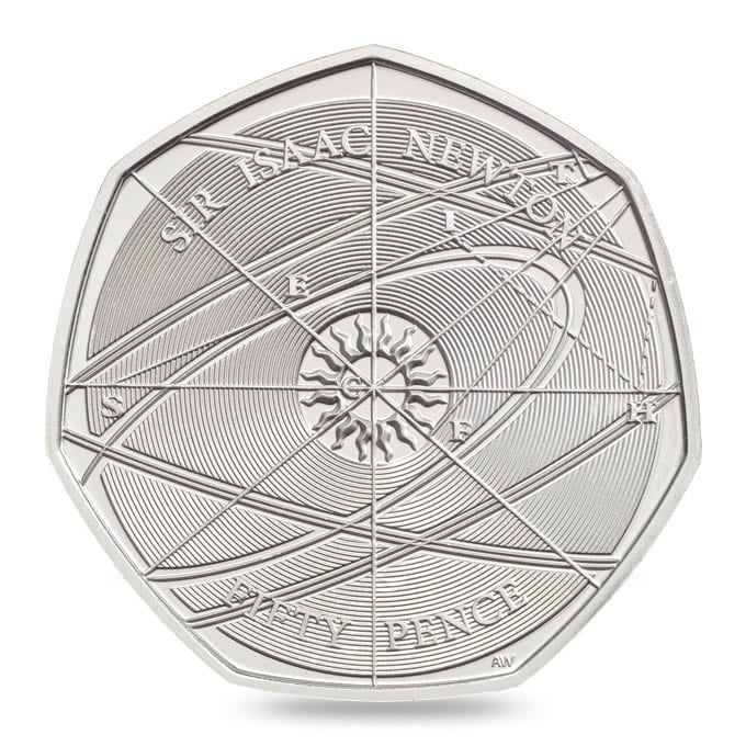 sir issac newton 50p