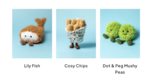 fish and chips jellycats