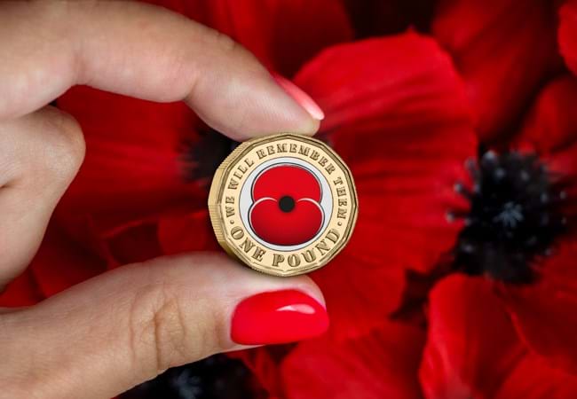 poppy pound coin