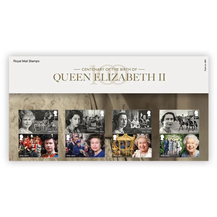 queen elizabeth II 8 main stamps