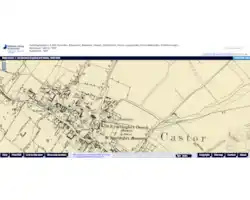 Ordnance Survey map of Castor published 1887 #StoryOfOurStreet Ordnance Survey map of Castor published 1887 #StoryOfOurStreet