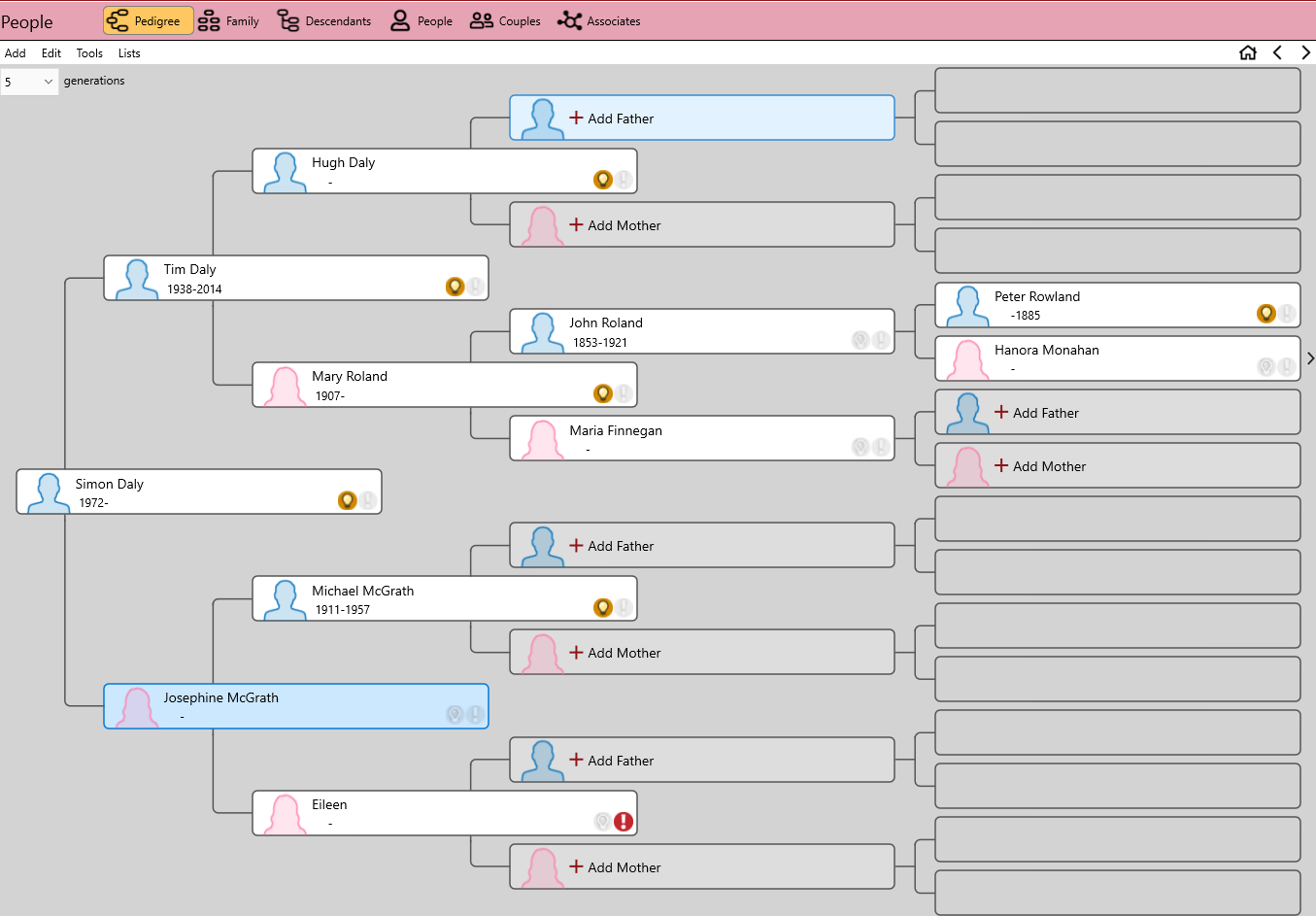 RootsMagic screenshot