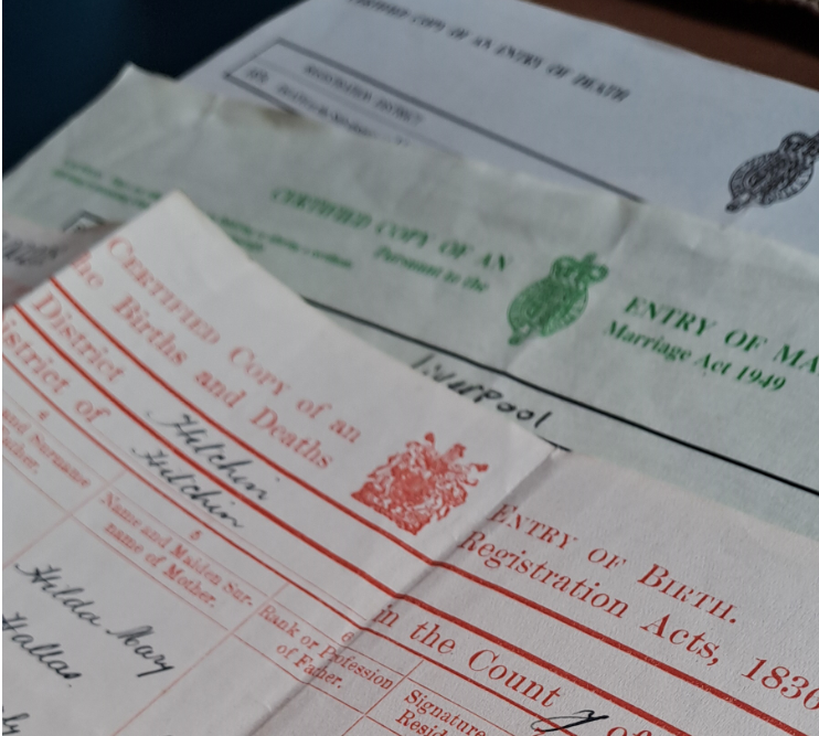 General Register Office birth marriage death certificate price rise May 2024 Family Tree