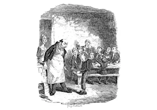 George_Cruikshank_Oliver_Twist life in the workhouse family history George_Cruikshank_Oliver_Twist life in the workhouse family history