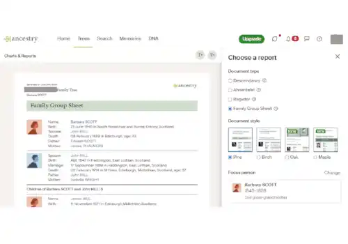 How to use Ancestry Pro Tools Charts and Reports Family Group Sheet Family Tree UK How to use Ancestry Pro Tools Charts and Reports Family Group Sheet Family Tree UK
