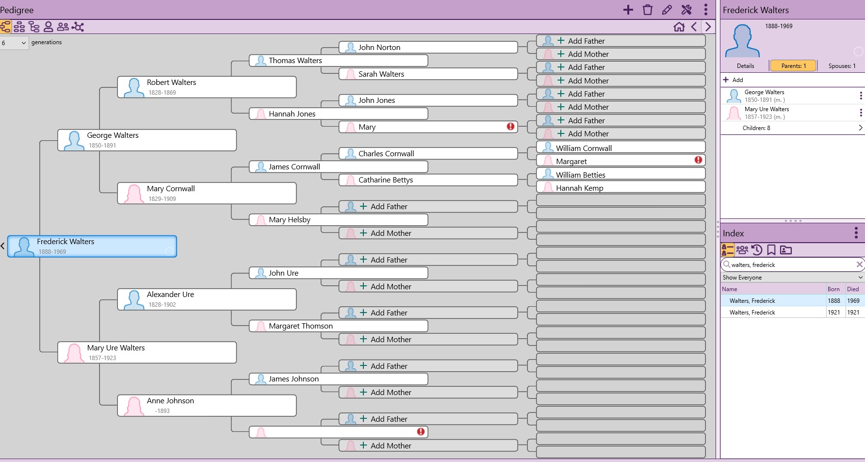RootsMagic screenshot