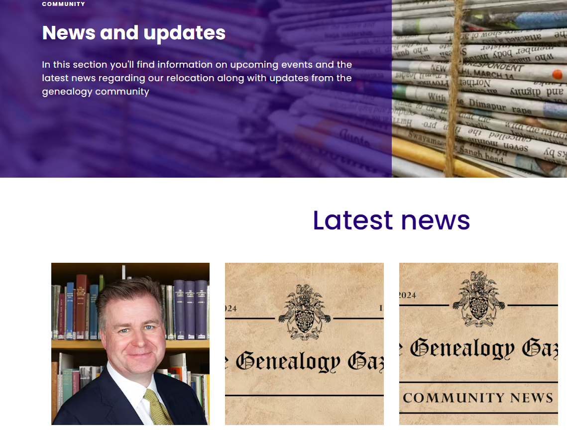 The Society of Genealogists Philip Spedding new CEO 1 July 2024