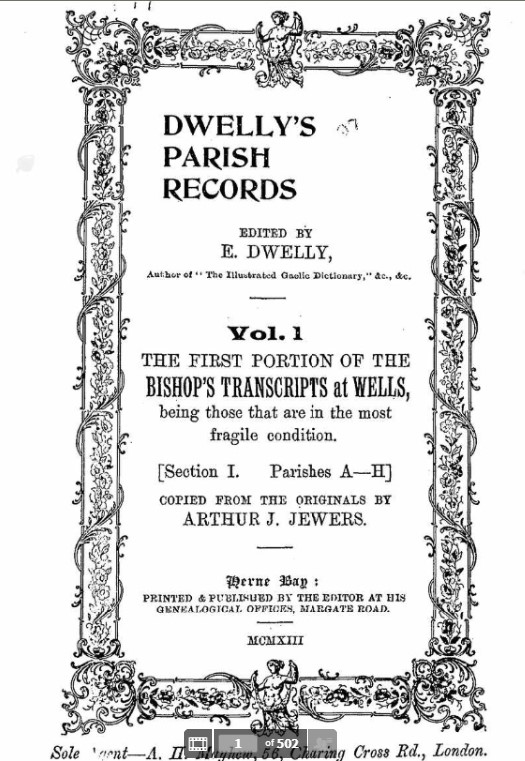 Sometimes the digitised parish registers will be facsimile copies of earlier typed transcriptions