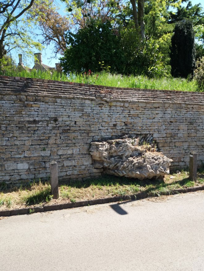 Close up of the remains of the 100 metre Roman Praetorium at Castor #StoryOfOurStreet