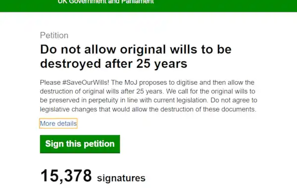 update on saveourwills MoJ wills consultation Richard Holt Family Tree UK update on saveourwills MoJ wills consultation Richard Holt Family Tree UK