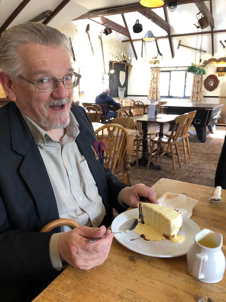 With Sarah, Phil, Ellen, Rose the dentist, and the granddaughter whose name I forget.