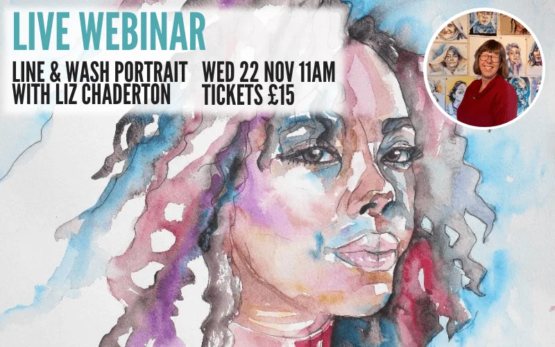 Line and wash portrait webinar