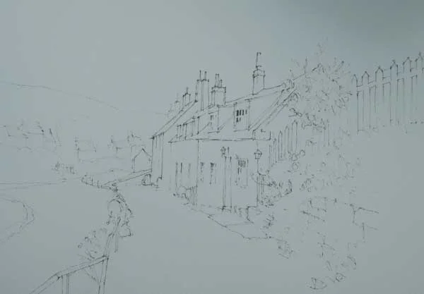 Sketch of the scene