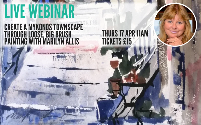 Create a mykonos townscape with Marilyn Allis