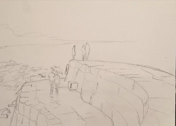 Sketch of the scene