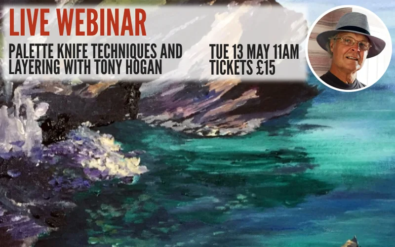 palette knife techniques and layering with Tony Hogan