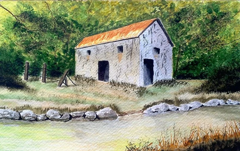 Shed by the creek. Shed by the creek.