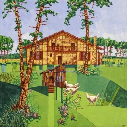 Landes farmhouse...just us chickens Landes farmhouse...just us chickens