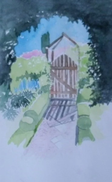 Up the garden path. Up the garden path.