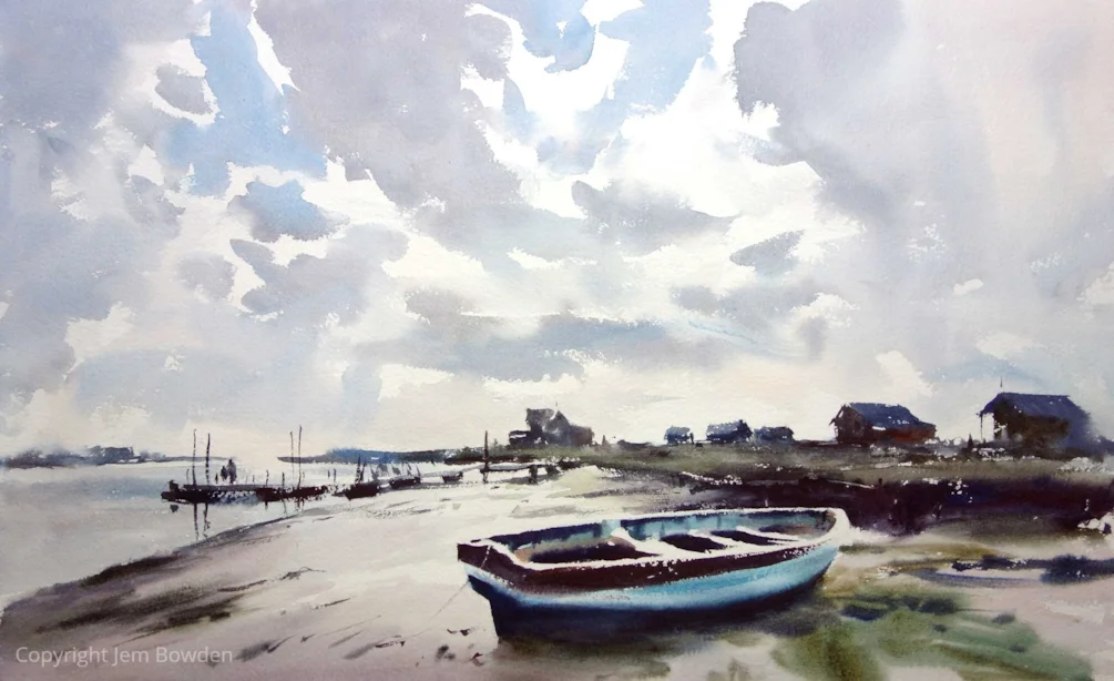 Walberswick boat and huts Walberswick boat and huts
