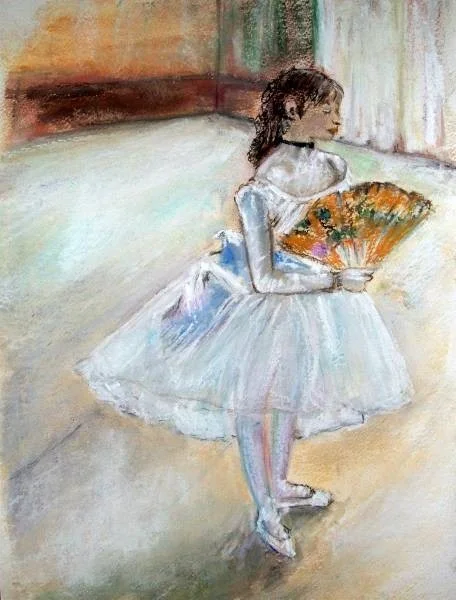 Ballenrina with Fan - Impression of Degas Ballenrina with Fan - Impression of Degas