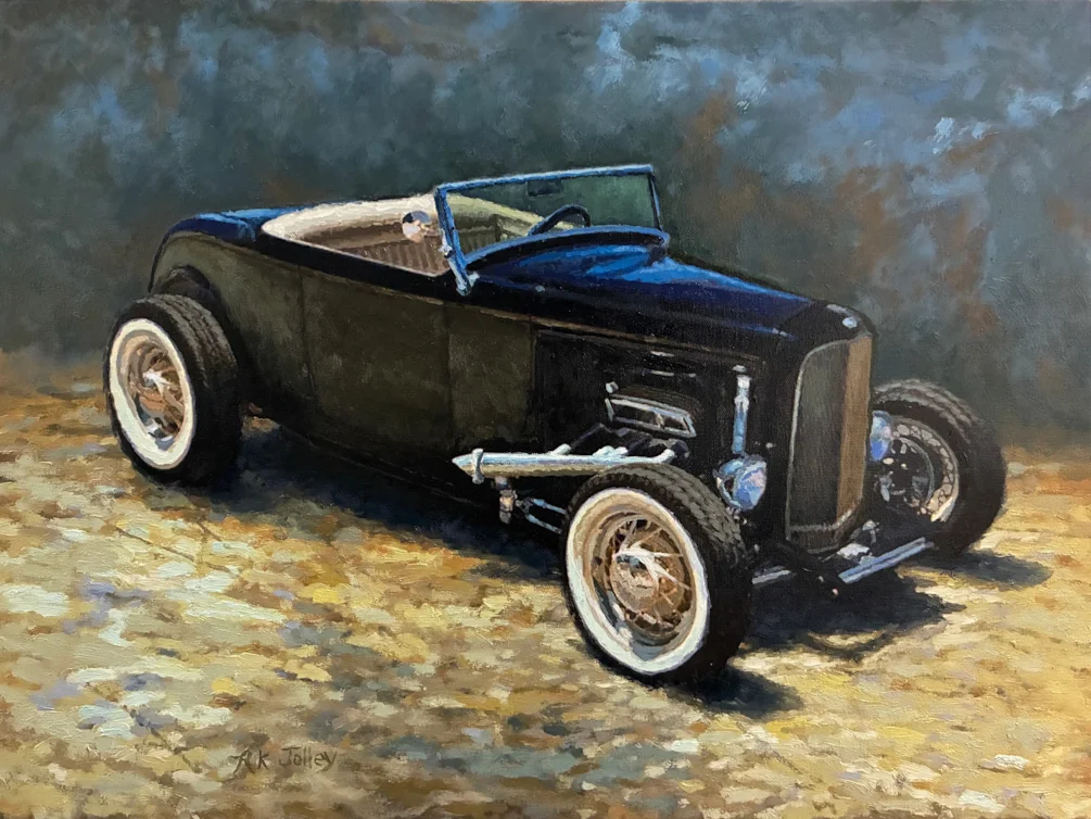1932 Ford Highboy Roadster, 18 x 24, oil on canvas, 2025, 1500x1999 1932 Ford Highboy Roadster, 18 x 24, oil on canvas, 2025, 1500x1999