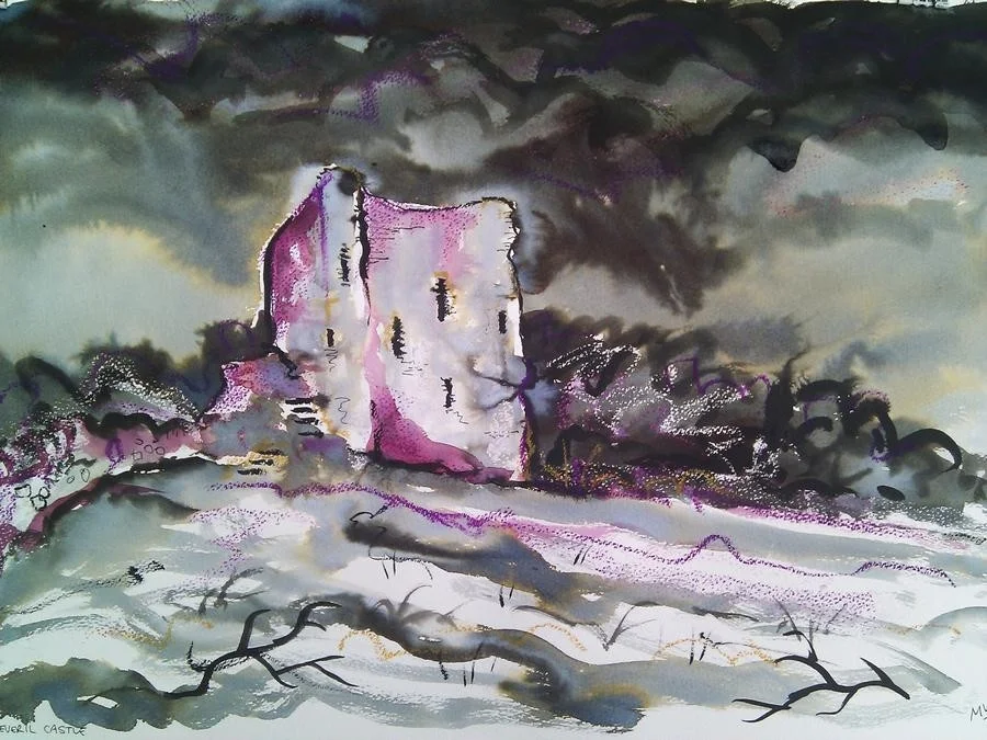 'Peveril Castle, Derbyshire' 'Peveril Castle, Derbyshire'