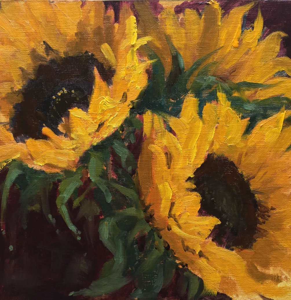 Three Sunflowers Three Sunflowers