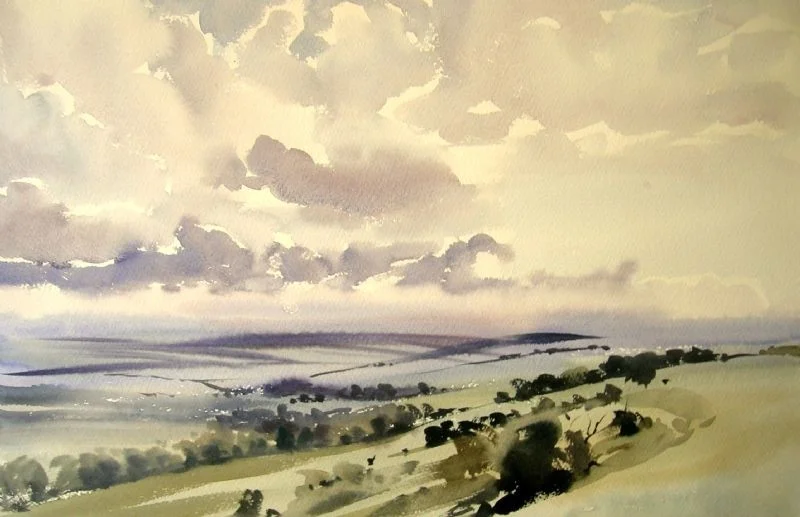 Across the Weald from Malling Down Across the Weald from Malling Down